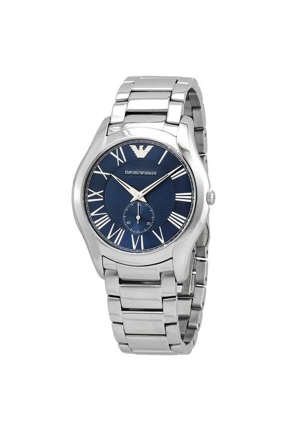 Men's 43mm Steel Bracelet & Case Quartz Blue Dial Analog Watch AR11085