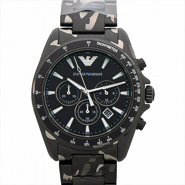 Emporio Armani Men's AR11027 Black Stainless-Steel Japanese Quartz