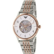 Emporio Armani Dress Silver Stainless Steel Automatic Watch AR1921