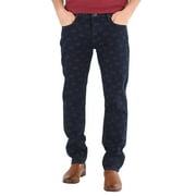 Emporio Armani Men's All-Over Eagle Logo Embroidered Cotton-Blend Straight-Leg Jeans, Waist Size 34"