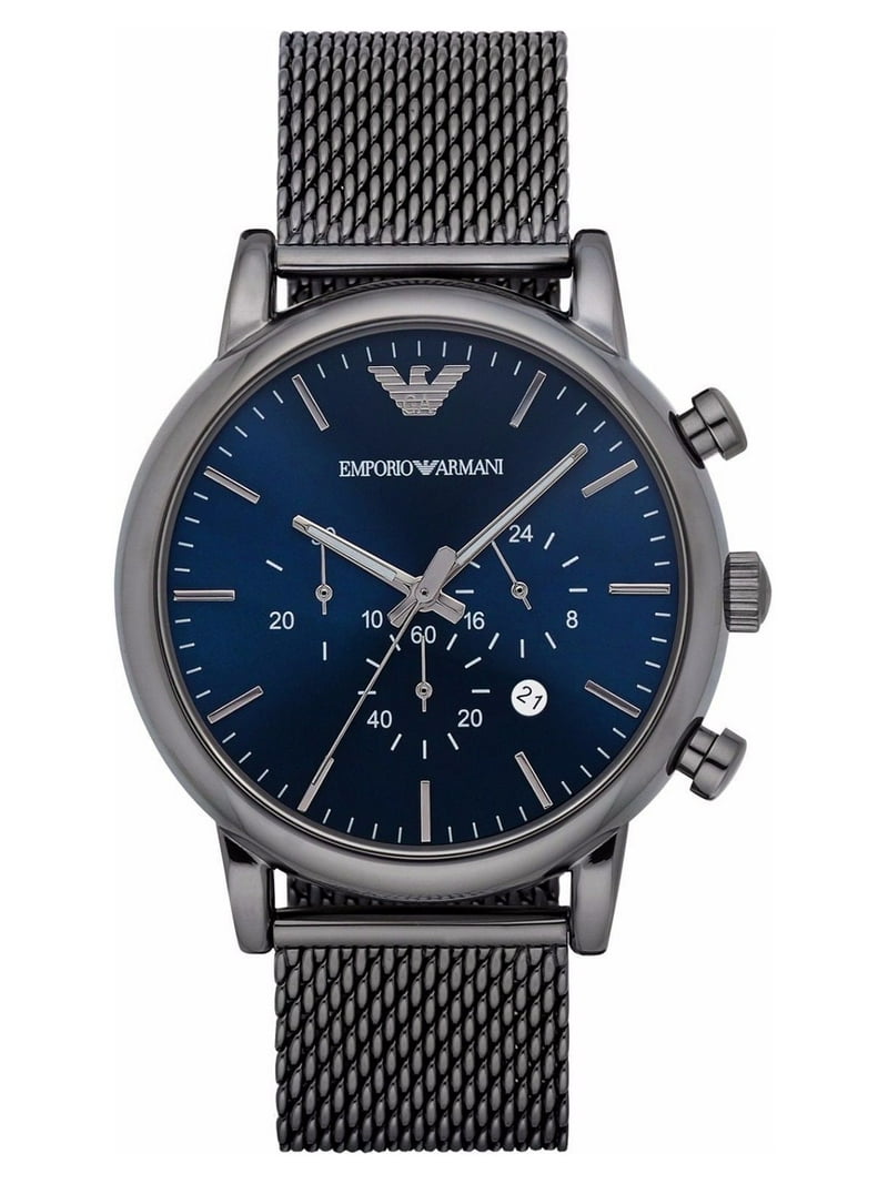 Emporio Armani Men's Chronograph Gunmetal Classic Dress Watch