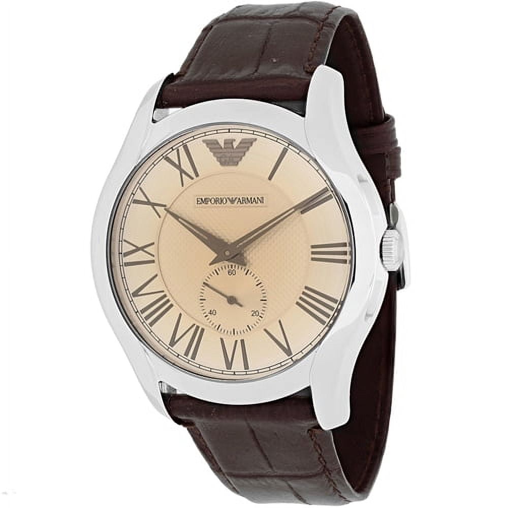 Emporio armani classic leather watch deals