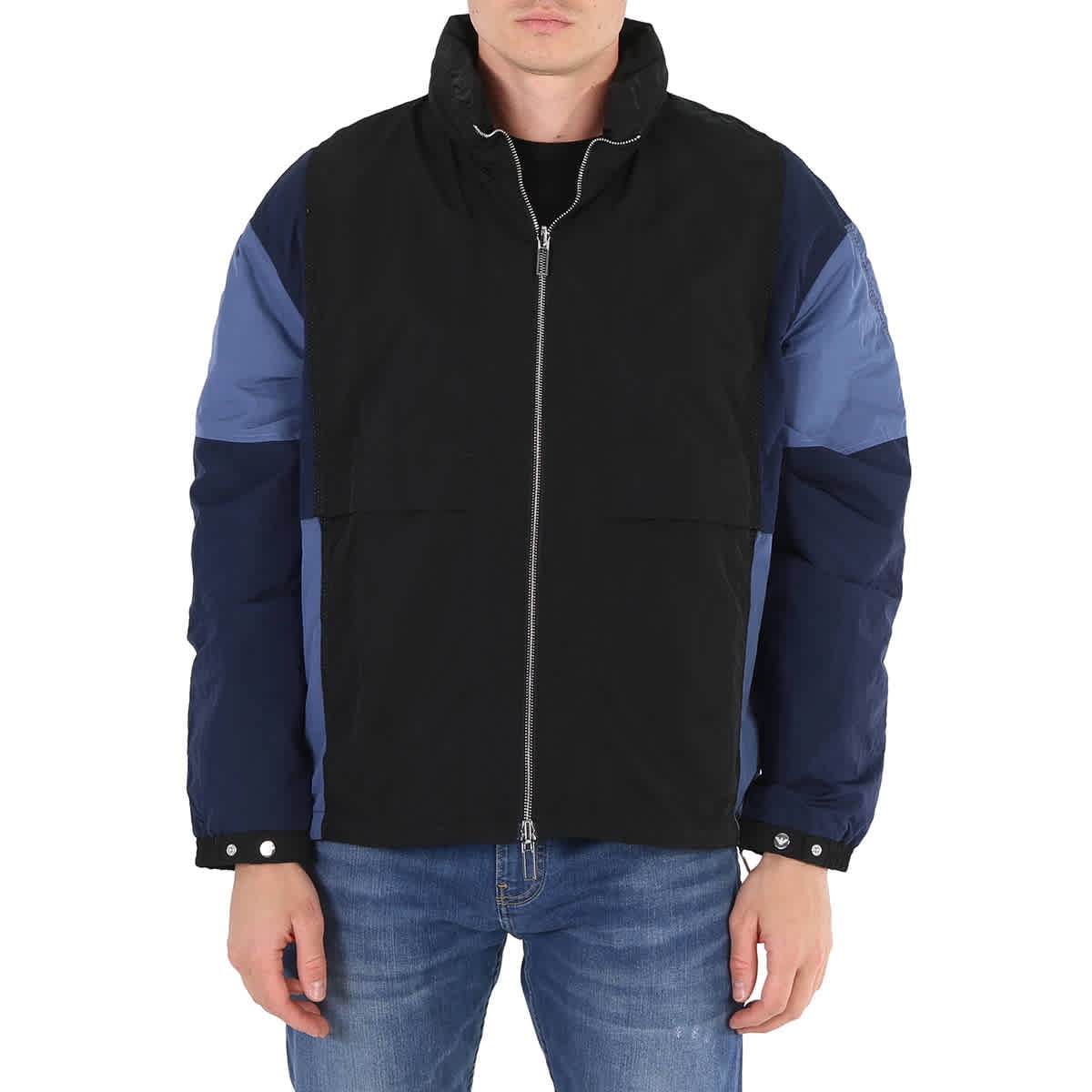 Emporio Armani Men s Colorblock Nylon Blouson Jacket Brand Size