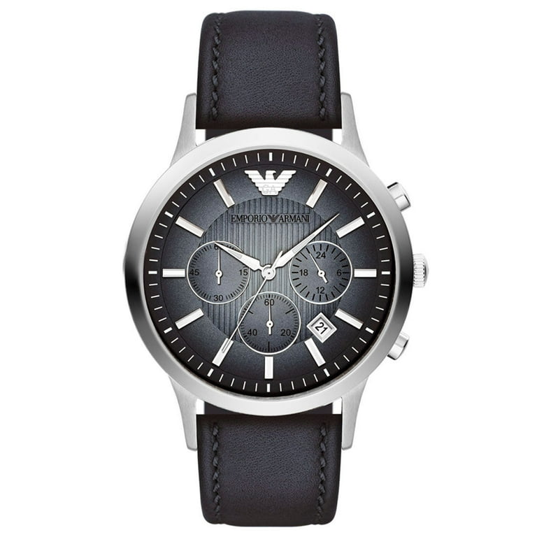 Emporio Armani Men's Emporio Renato Leather Chronograph Watch AR2473