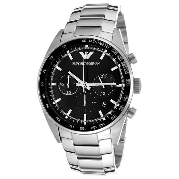 Emporio Armani Men's Sportivo AR5980 Black Stainless-Steel Quartz Watch