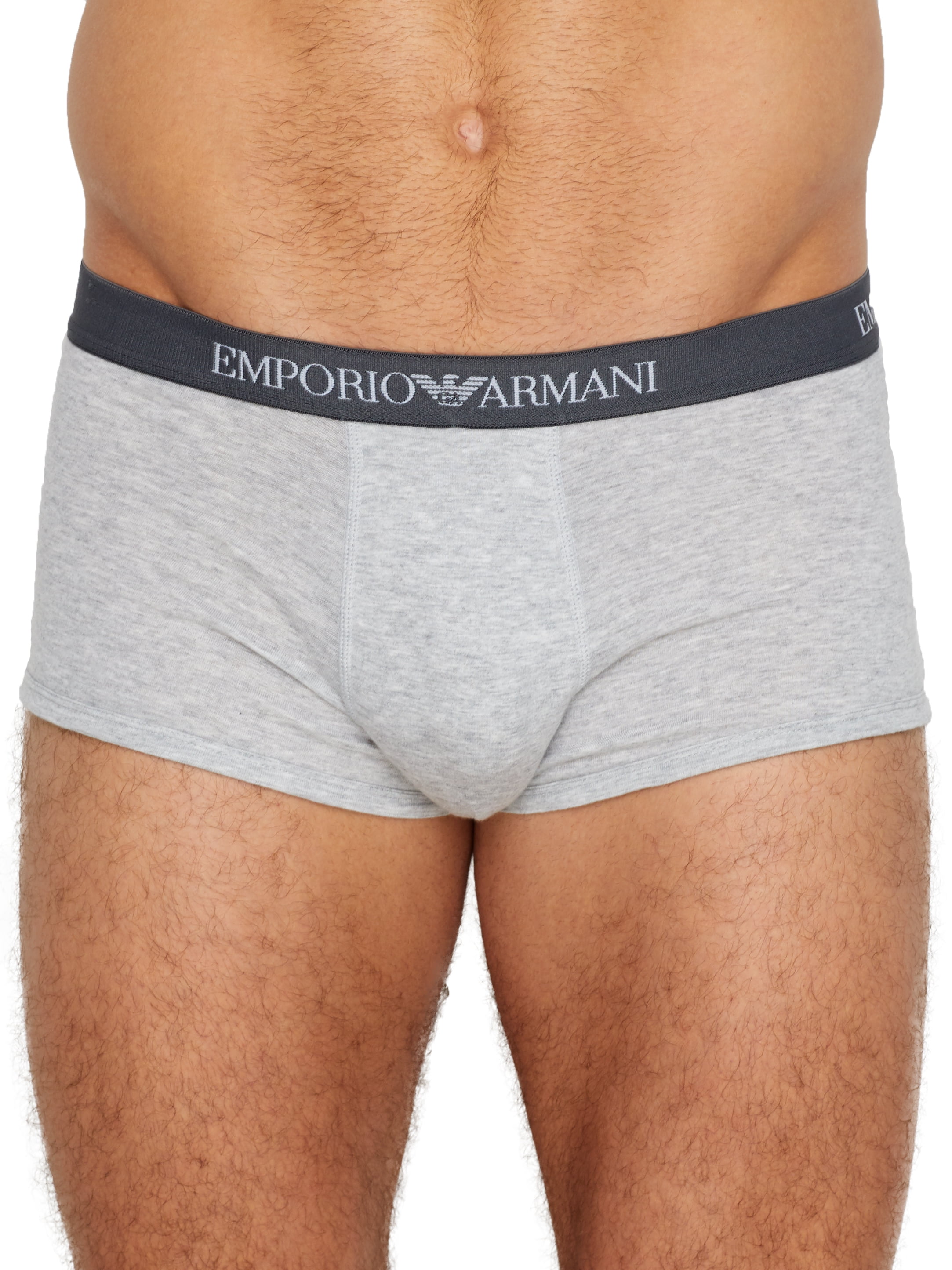 Emporio Armani 3 Pack of Pure Cotton トランクス Emporio Armani 3 Pack Men's Trunk | Black/Grey WB – Pants