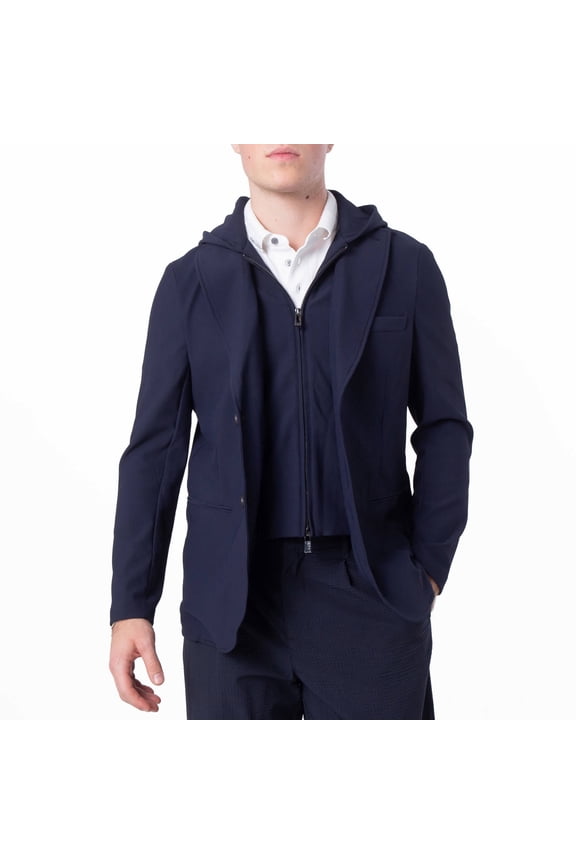 Nylon Blazer With Detachable Inner Panel And Hood, Brand Size 46 (US Size 36)