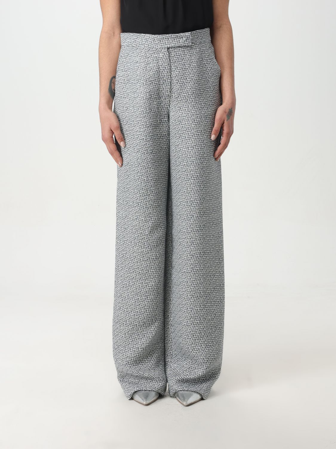 Emporio Armani Pants Woman Grey Woman - Walmart.com