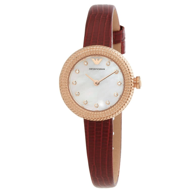 Armani crystal deals watch