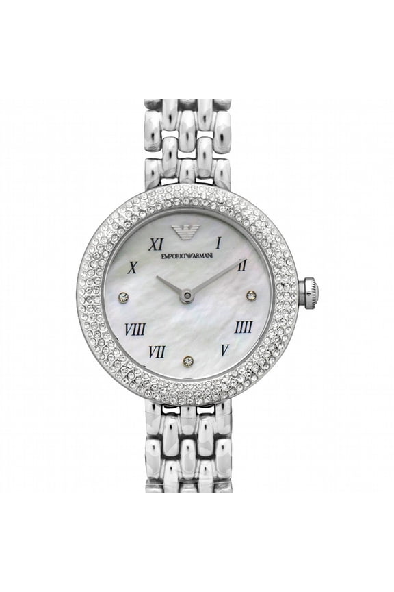 Quartz Mother of pearl Dial Stainless Steel Ladies Watch AR11354