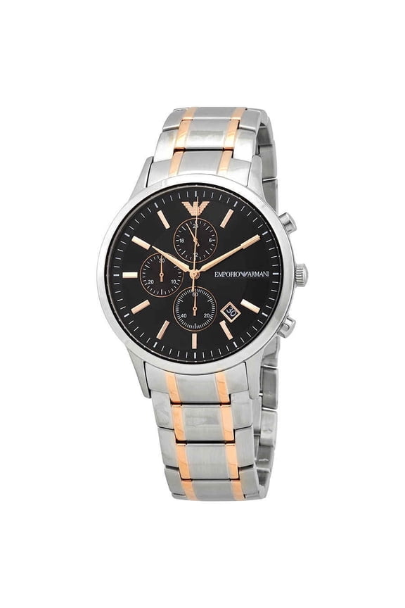Renato Chronograph Quartz Black Dial Men's Watch AR11165
