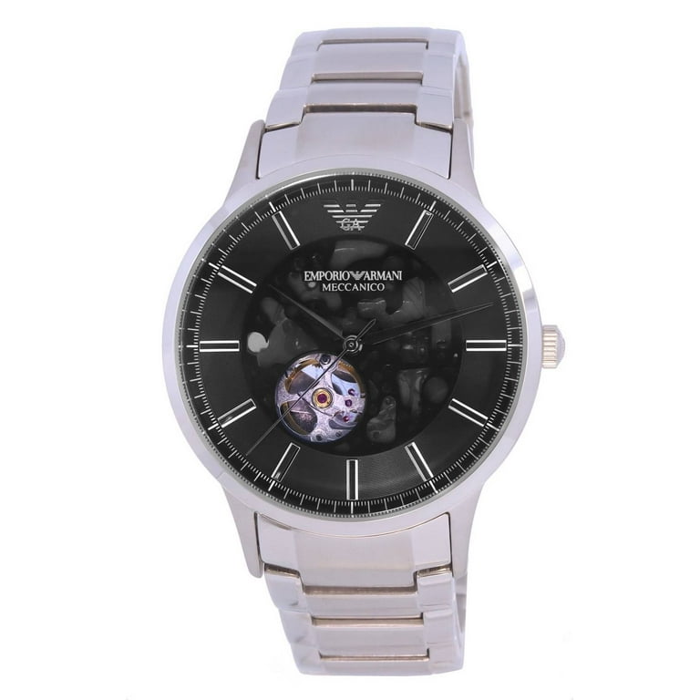 Emporio Armani Renato Stainless Steel Skeleton Dial