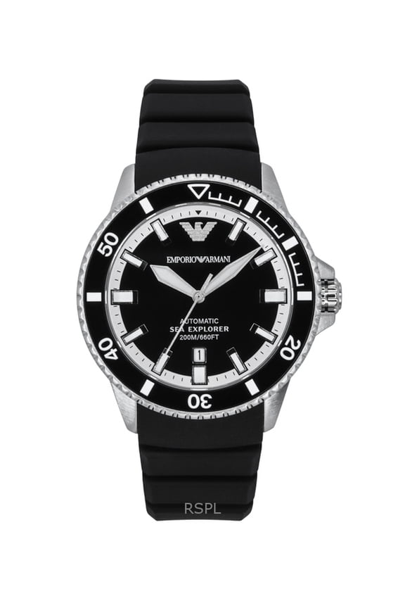 Sea Explorer Men's Black Dial Automatic Watch AR60078