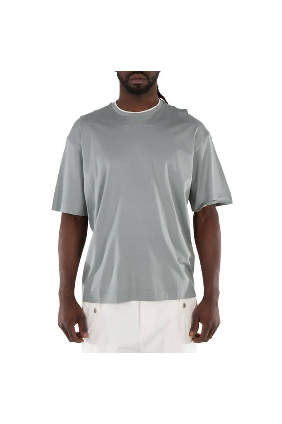 Silver Logo Embroidered T-Shirt, Size X-Small