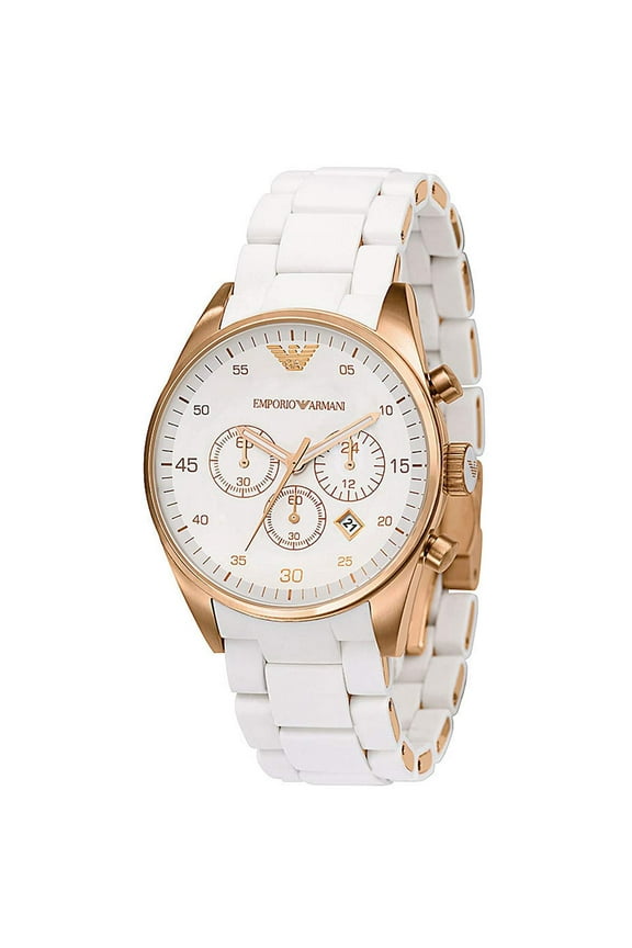 Sportivo White/Rose Gold Quartz Analog Women's Watch AR5920