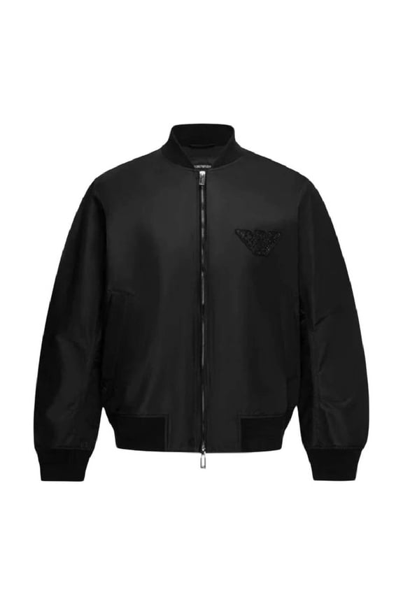 Stoned Logo Design Blouson Jacket, Brand Size 46 (US Size 36)