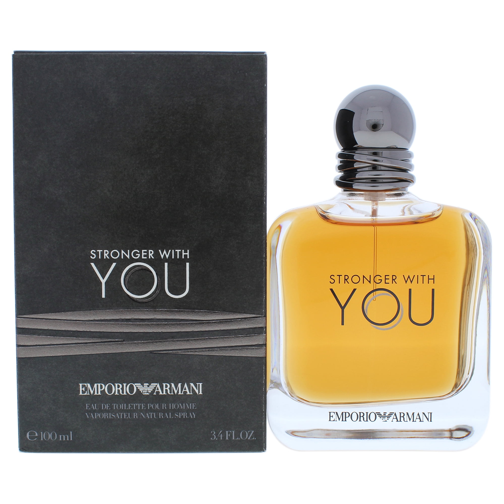 GIORGIO ARMANI Emporio Armani Stronger With You Eau De Toilette Spray, Cologne for Men, 3.4 Oz