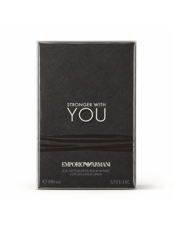 Emporio Armani Stronger With You Eau De Toilette Spray, Cologne for Men, 3.4 Oz