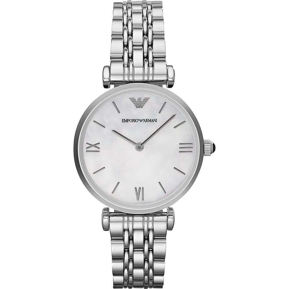 Emporio Armani Women's Retro Mother of Pearl Stainless Steel Watch AR1682