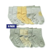Emporio Baby Baby Unisex 6-Pack Socks - yellow, 0 - 6 months