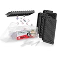 thumbnail image 1 of Emporio Kitchen Round Ice Cube Tray 2 Pack with Lid & Tongs,Stackable Mold, Makes 104 Ice Balls, Quick-Release, Maker for Whiskey & Cocktails, Black, 1 of 2
