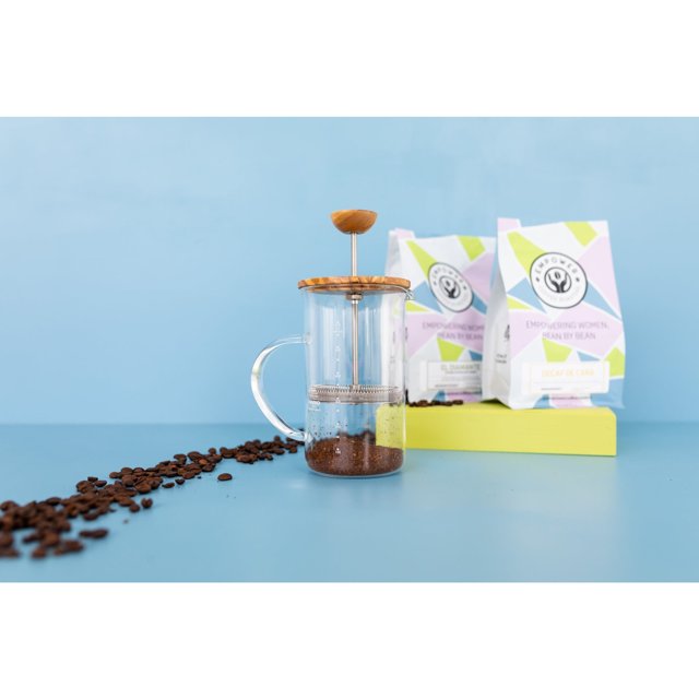 Empower Coffee Roasters Empower Olivewood French Press & Coffee Bundle