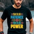 thumbnail image 1 of Empower Your Journey" Men'S T-Shirt - Cotton, Crew Neck, Short Sleeve, Regular Fit, All-Season Casual Wear for Running, Hiking, Beach & Parties - Perfect for Thanksgiving, 1 of 1