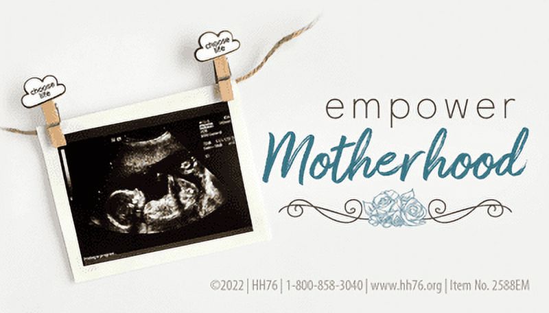 Empower Motherhood, Business Card Pro-Life Magnet (Pack of 50)