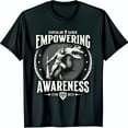 thumbnail image 1 of Empowering Awareness Black T-Shirt with Graphic & Feathered Headdress, 1 of 5