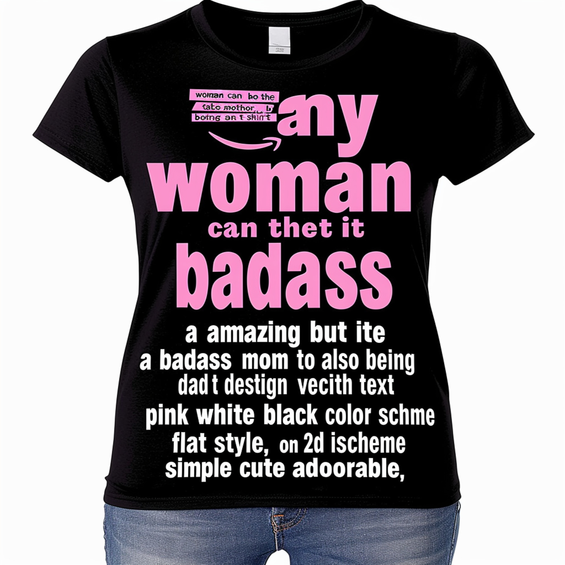 Empowering Badass Mom Black TShirt Unique Design Great Gift for Strong ...