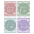 thumbnail image 1 of Stupell Industries Empowering Confidence Statements 4 Piece Canvas Wall Art Set, design by Christine Simpson Art, 1 of 7