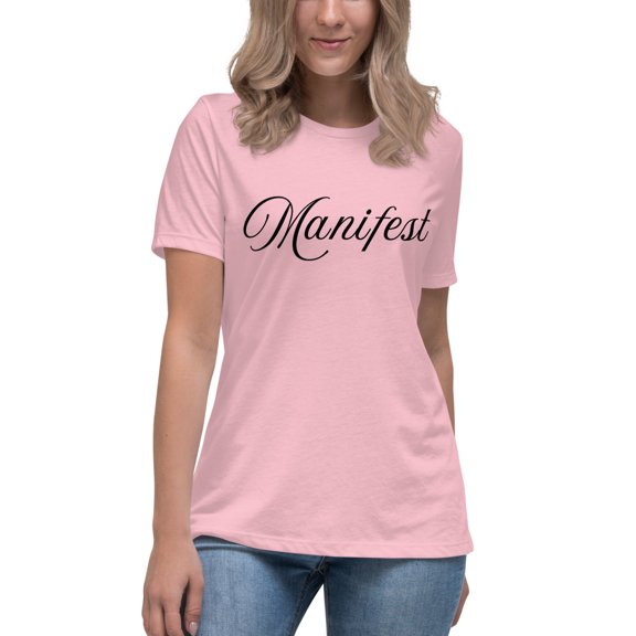 Empowering & Inspirational Women’s Manifest T-Shirt, Women Tshirt Graphic,  Women T Shirts Short Sleeve  (Pink, 2XL)