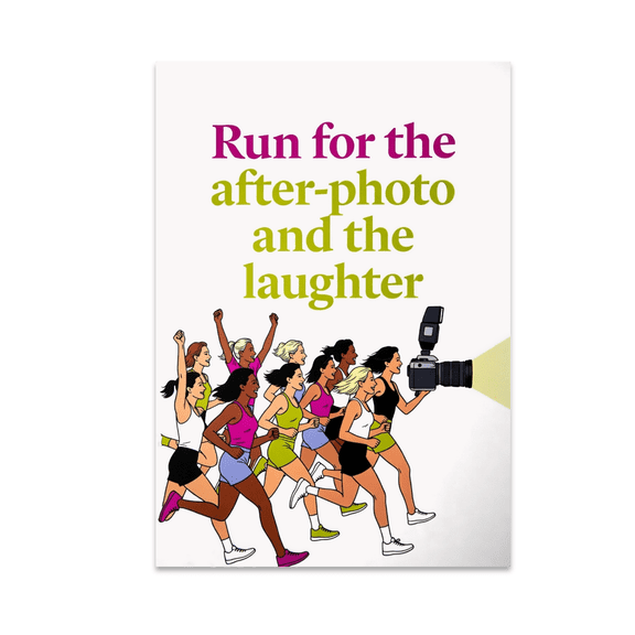 Empowering Running Wall Art - Women Running Groups - 13x19 Poster Print