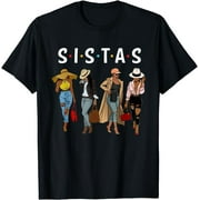 Empowering Unity: Sistas Afro Women Celebrating Together on a Birthday Tee - Women's Shirt