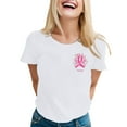 thumbnail image 1 of Empowering Women's Awareness Month Graphic T Shirt Stylish Health Support Tee Comfortable Advocacy Wear For Daily And Special Events, 1 of 2