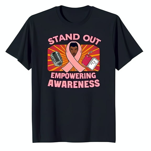 Empowerment Black T-Shirt with Bold Graphic