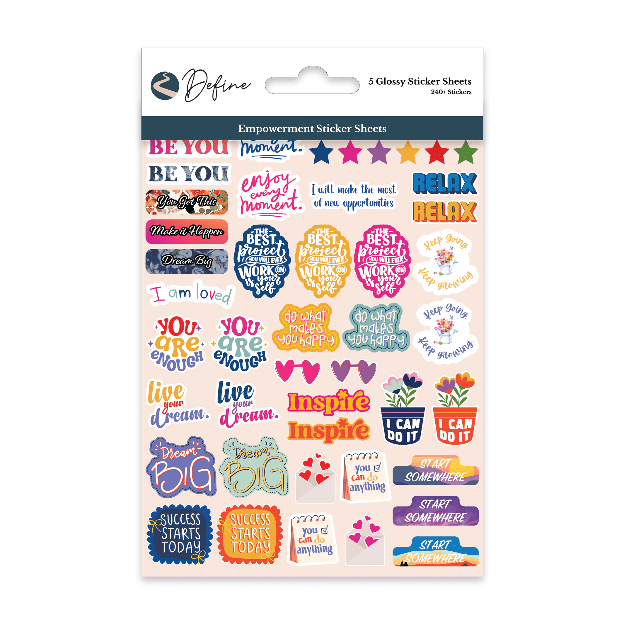 Empowerment Sticker Sheets - Walmart.com