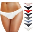 thumbnail image 1 of Emprella Cotton Underwear Women, 8 Pack Womens Bikini Seamless Ladies Cheeky Panty - S, 1 of 6