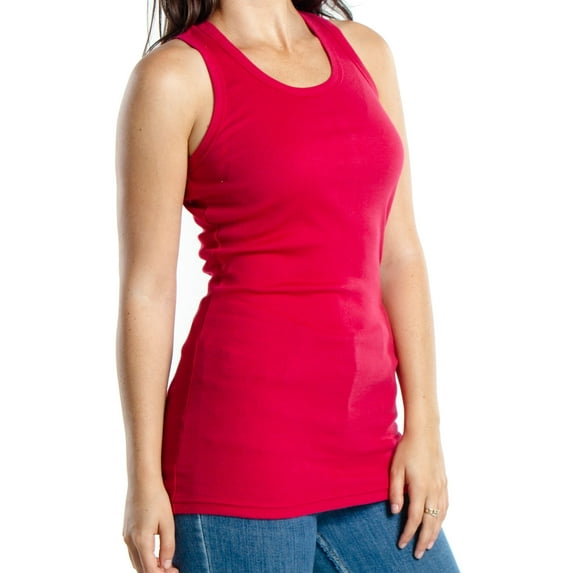 Emprella Tank Tops for Women, 100% Cotton Ribbed Racerback Tanks for Casual, Lounging, and Sports (4XL)