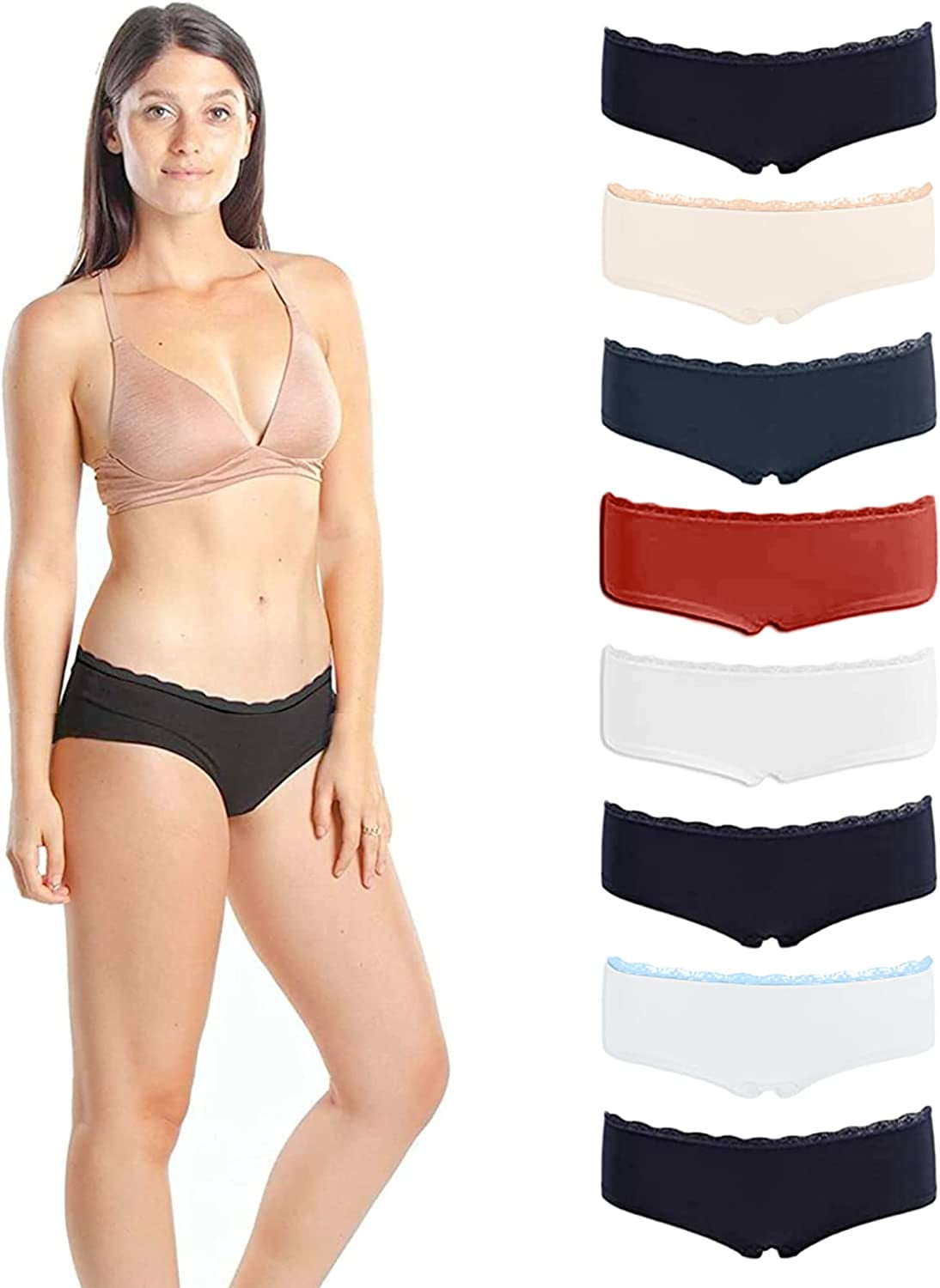 Emprella Women's Boyshort Panties Comfort Ultra-Soft Cotton - Import It All