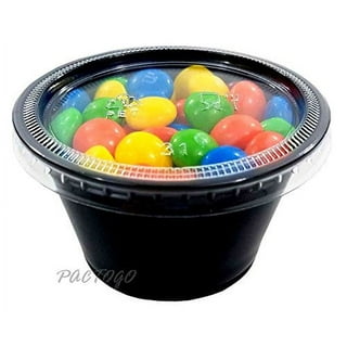 Comfy Package Small Plastic Cups with Lids 4 Oz Mini Cups for