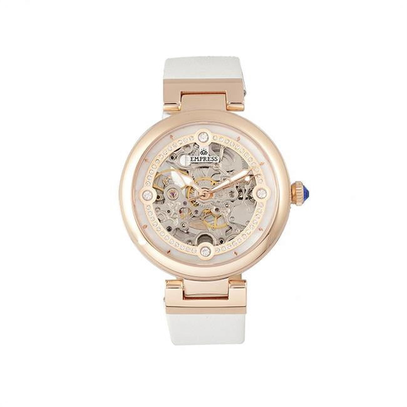 EMPEM2804 NWT Women\'s Mechanical Watch Empress EMPEM2504 Adelaide Womens Automatic Skeleton Leather  main image 3