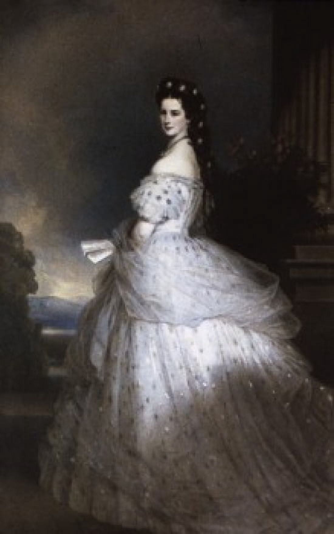 Empress Elizabeth of Austria Franz Xaver Winterhalter (1806-1873 German) Canvas Art - Franz Xaver Winterhalter (24 x 36)