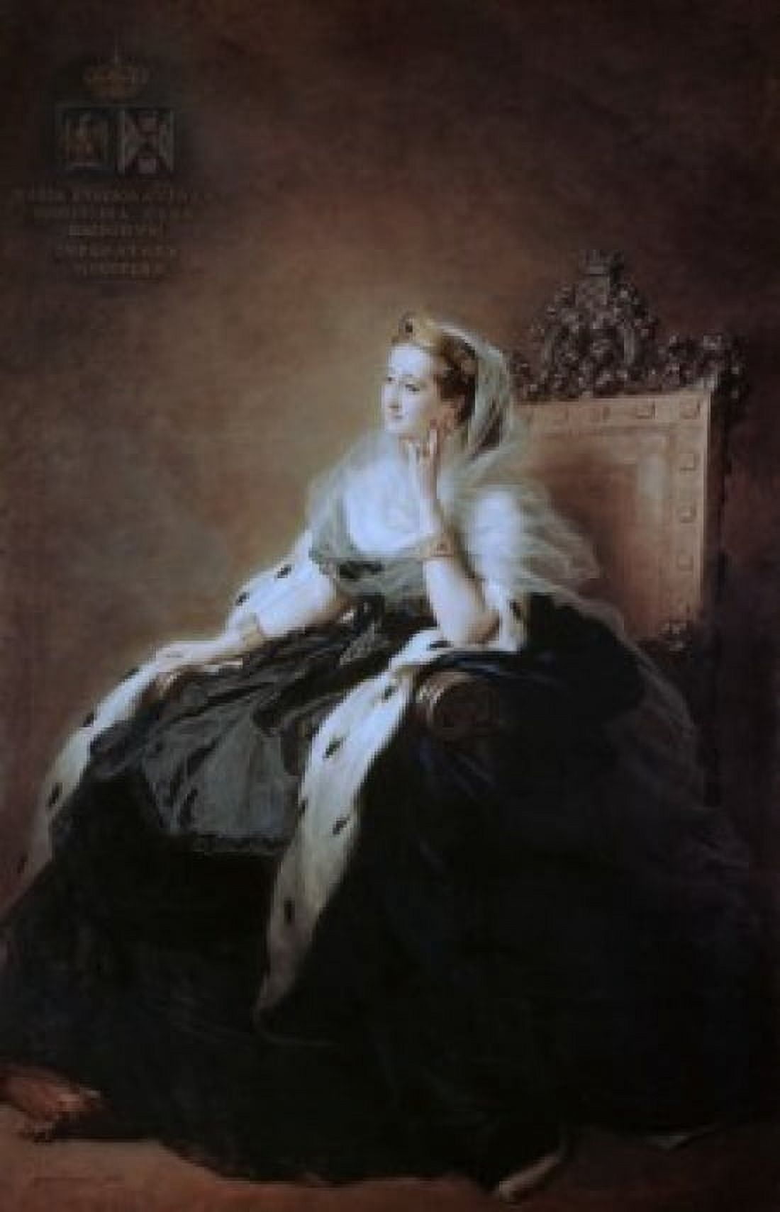 Empress Eugenie Sd 1862 Franz Xaver Winterhalter (1805-1873 German) Collection of the Duke of Berwick & Alba Madrid Canvas Art - Franz Xaver Winterhalter (18 x 24)