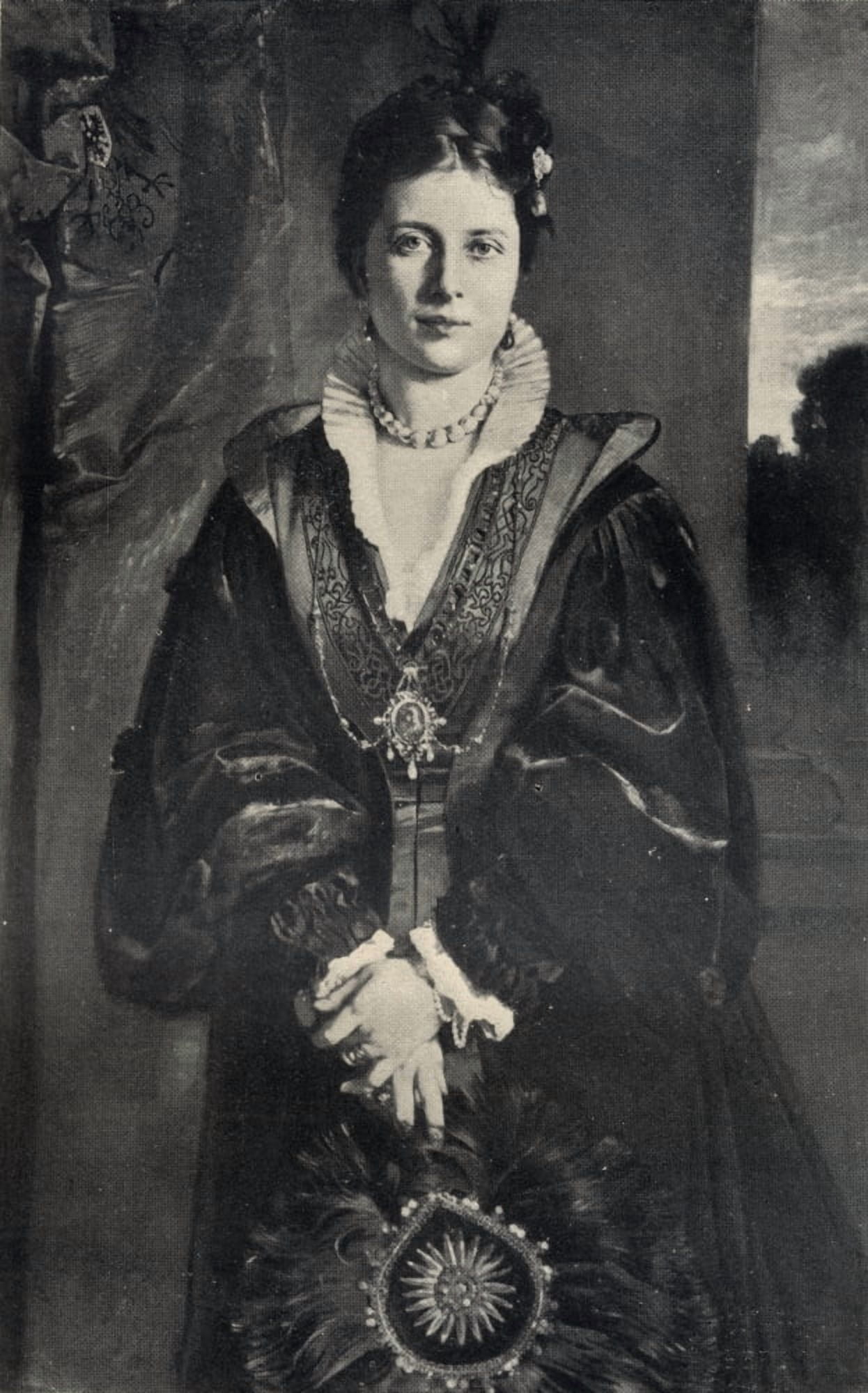 Empress Frederick Victoria Daughter Of Queen Victoria And Mother Of Kaiser Wilhelm Ii 1840-1901 Canvas Art - Ken Welsh Design Pics (12 x 19)
