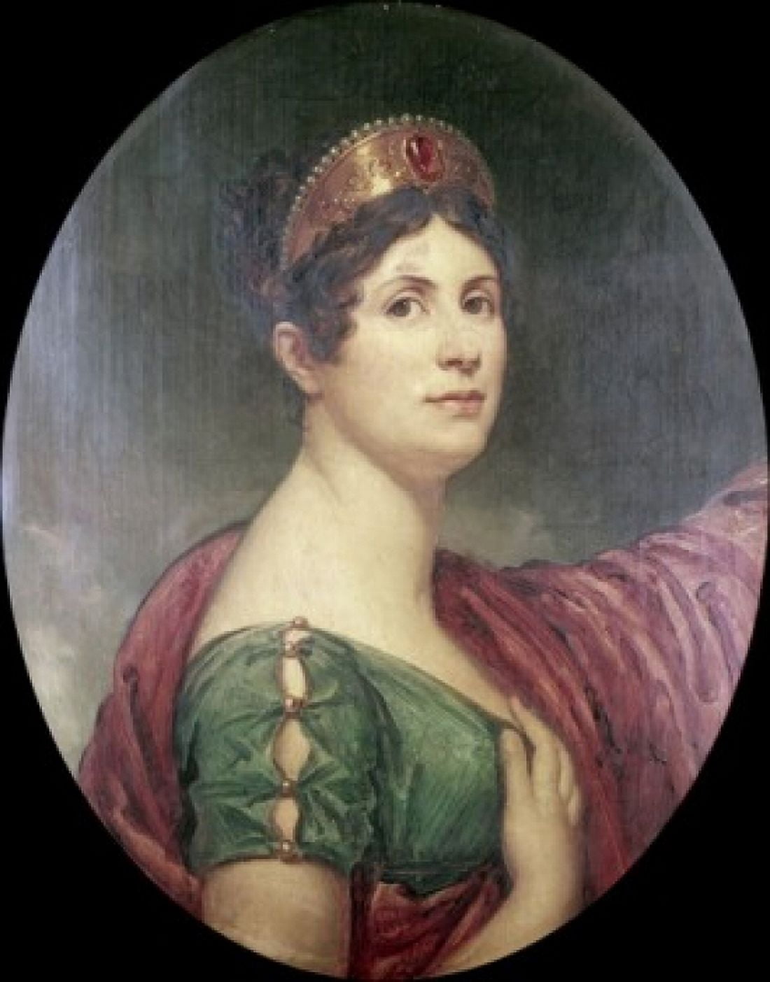 Empress Josephine by Robert Lefevre 1755-1830 England London Wellington Museum Canvas Art - Robert Lefevre (18 x 24)