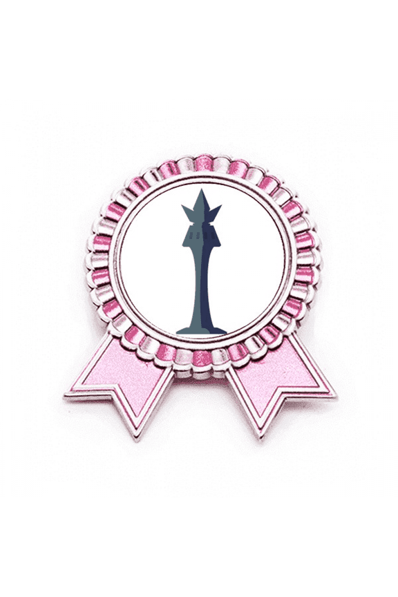 Empress Kaiserin Dignity Chess Game Badge Brooch Pin Pink Winner Award Medal