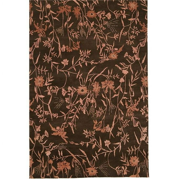 Empress Spring Brown & Rose Area Rug - 3 x 10 ft.