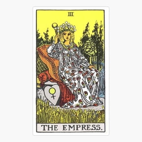 Empress Tarot Mystic Card Design Sticker