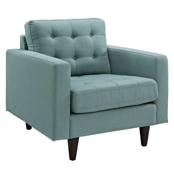 Modway Empress Upholstered Fabric Armchair in Laguna